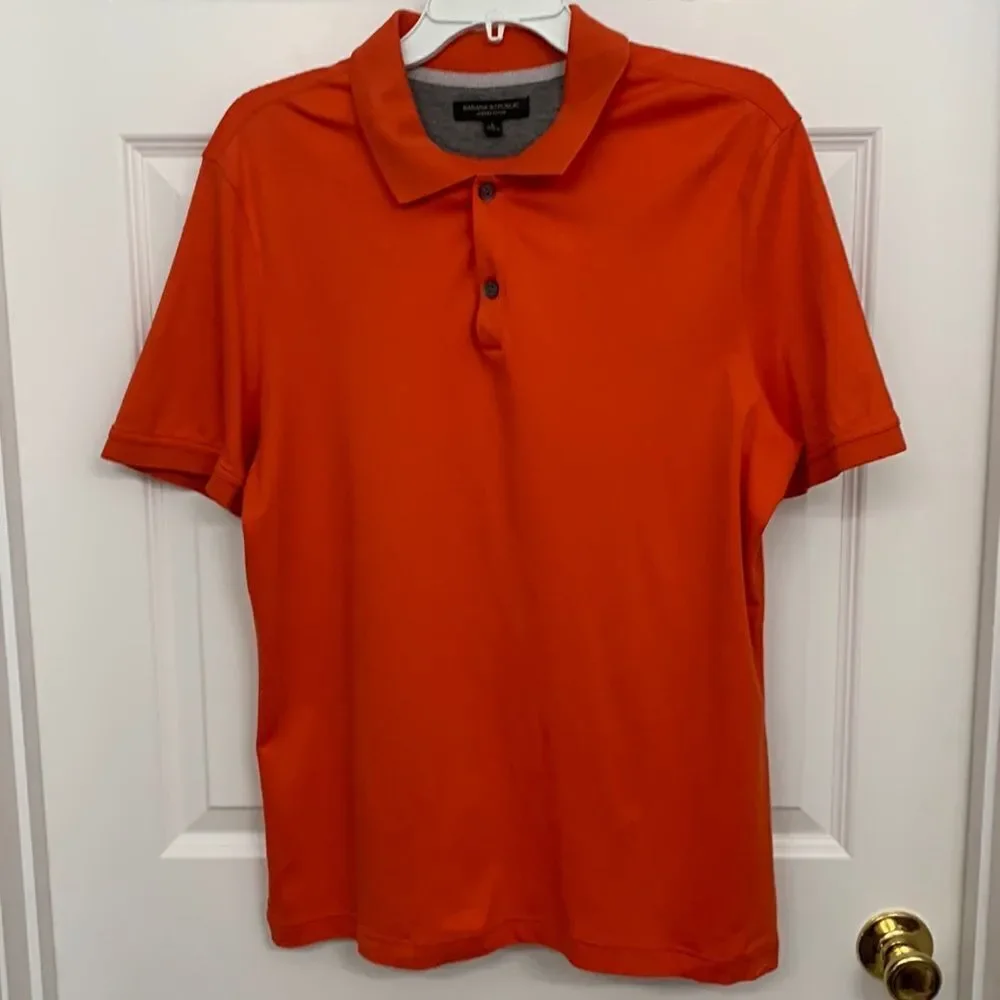 Banana Republic Size Large luxury touch orange Polo.